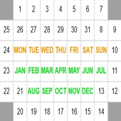 9x6b4 Calendar Puzzle Solver